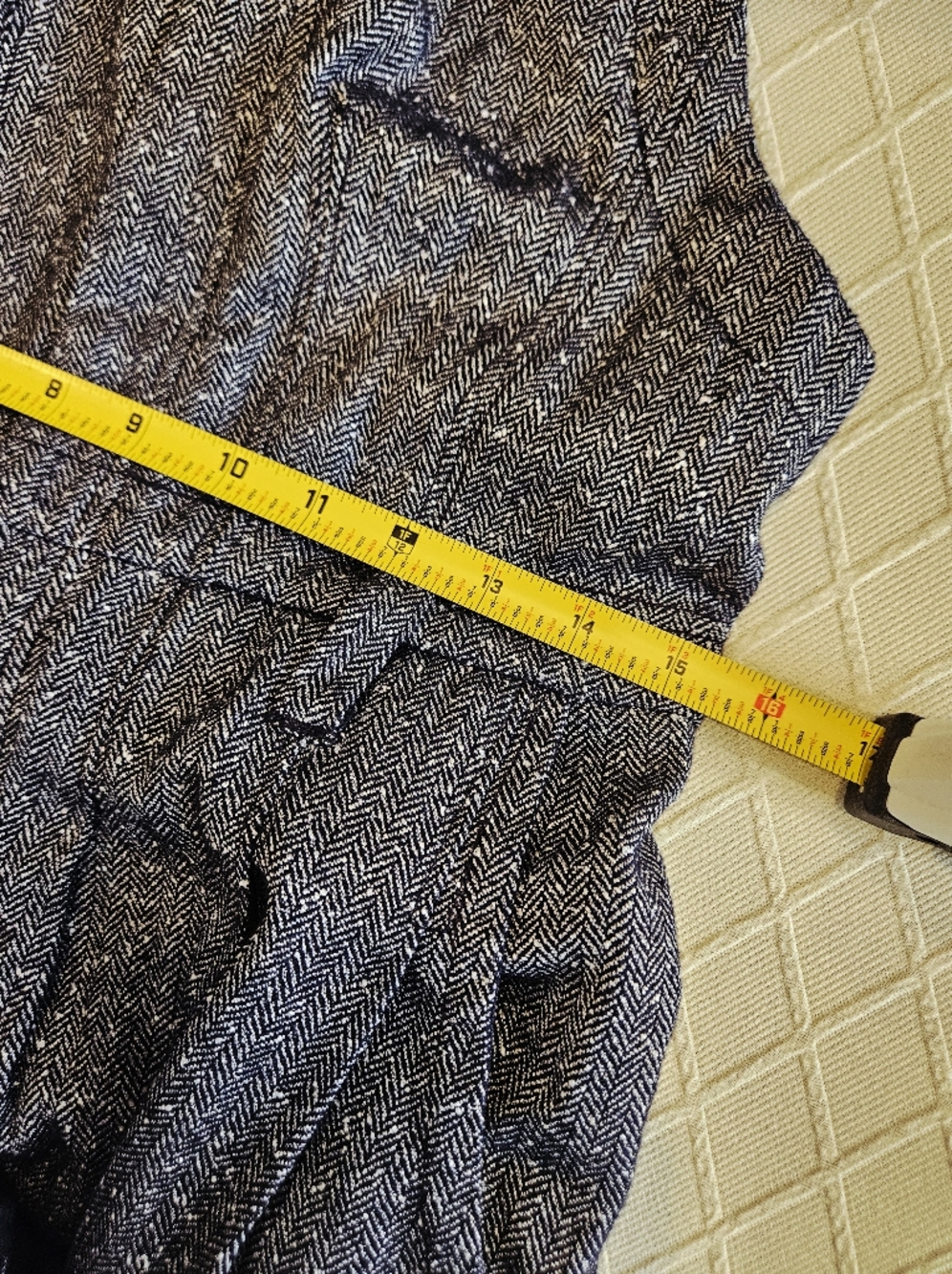 Free People Leonie Tweed Herringbone Overalls Jumpsuit Menswear One Piece XS - Picture 9 of 15